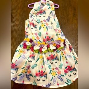 Medium M Dog floral dress. Great condition worn once 🐶🐾